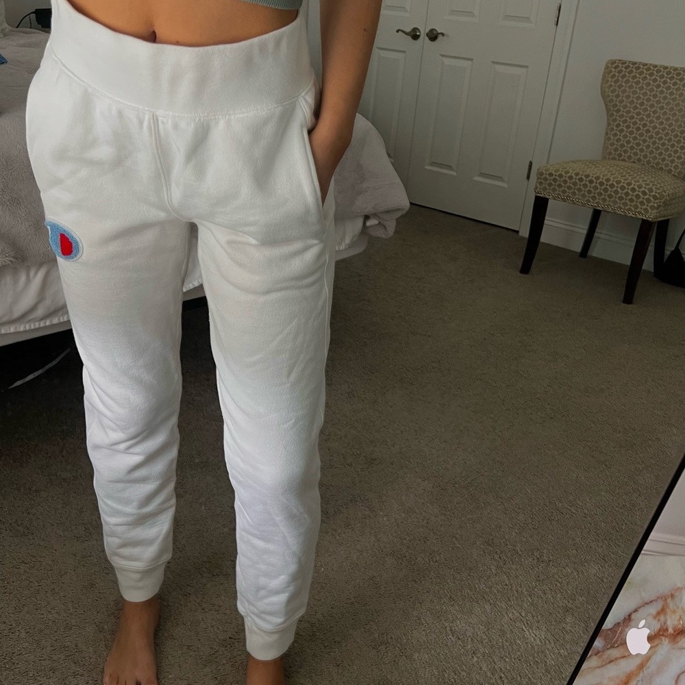 ALL WHITE CHAMPION SWEATPANT/JOGGERS
